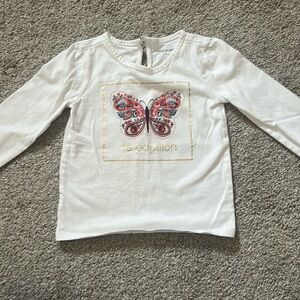 Janie and Jack Girls Butterfly Shirt